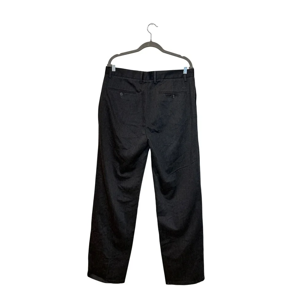 Dockers Signature Khaki D3 Classic Fit Mens 34x34 Charcoal Gray Pants